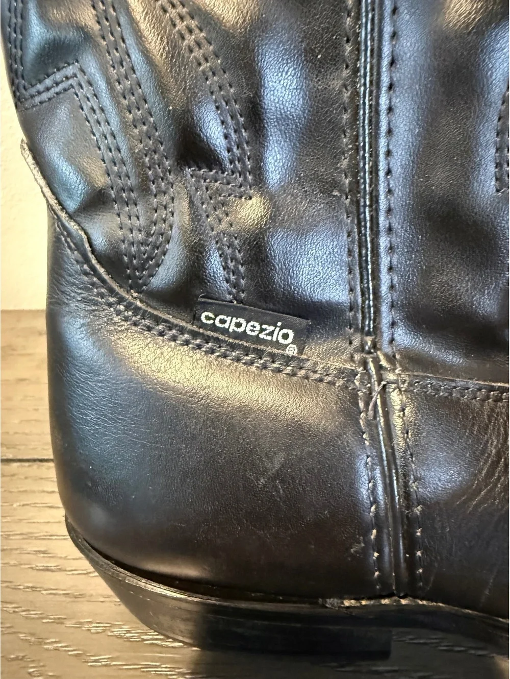 Capezio Black Leather Western Boots Women’s Size 11